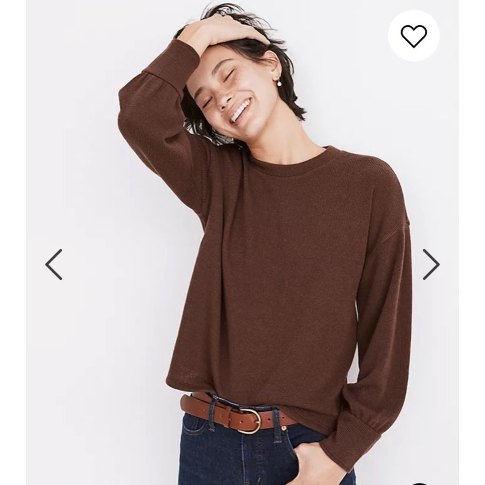Madewell puffed sleeve sweater XS NWT!